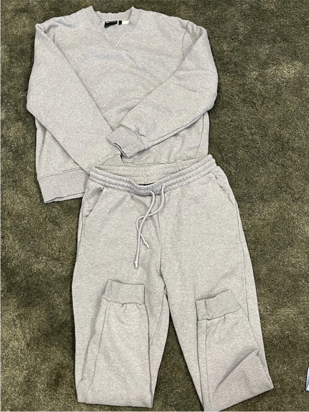 ASOS Size M Gray Sweatshirt and Jogger Set